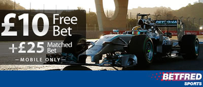 betfred formula 1 free bet
